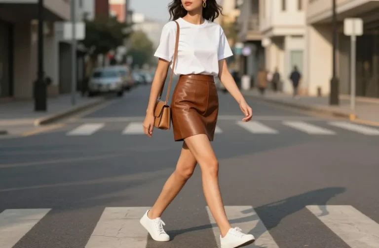 10 Brown Mini Skirt Outfits That Turn Heads Fast