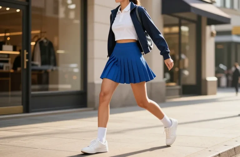 Steal These 10 Blue Mini Skirt Outfit Ideas Now