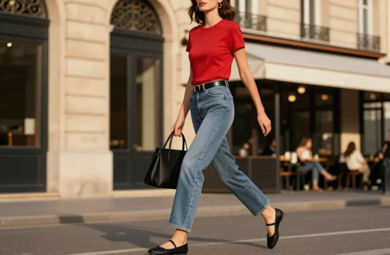 10 Jeans and Red Top Outfit Ideas That Turn Heads