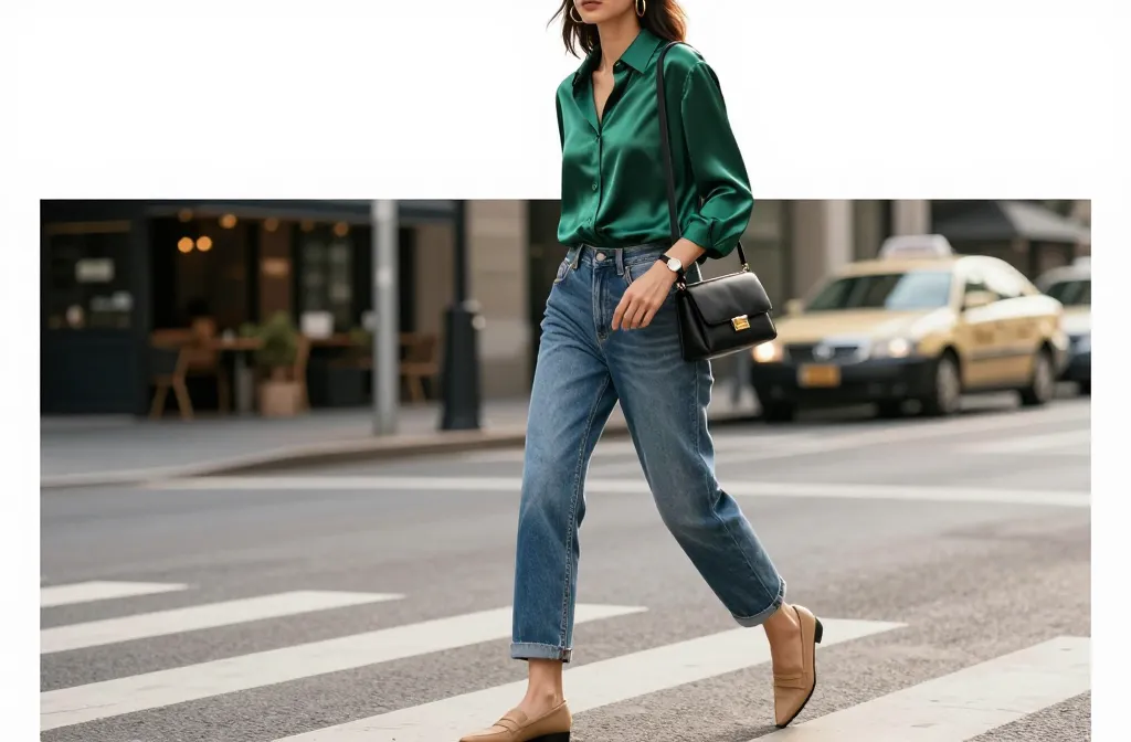 10 Jeans and Green Top Outfit Ideas to Look Instantly Chic