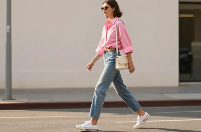 10 Pink Top and Blue Jeans Outfit Ideas You’Ll Love