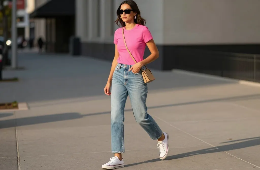 10 Hot Pink Top and Jeans Outfit Ideas You’Ll Love