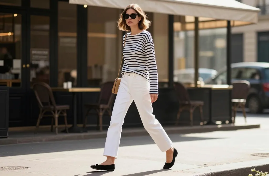 10 White Jeans and Black Top Outfit Ideas That Slay