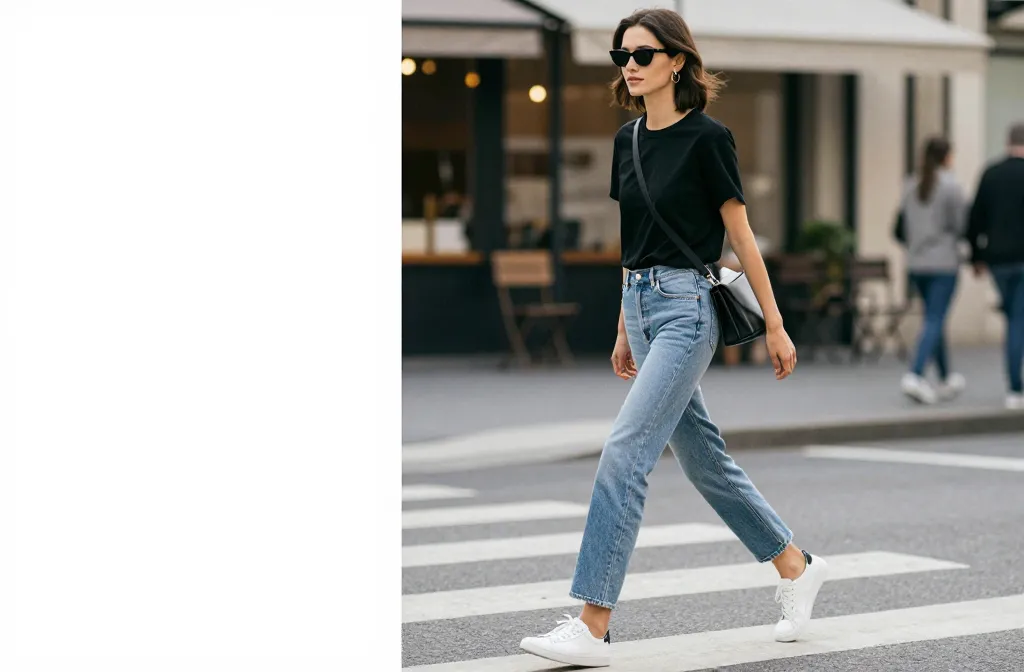 Viral 10 Light Blue Jeans and Black Top Outfit Ideas