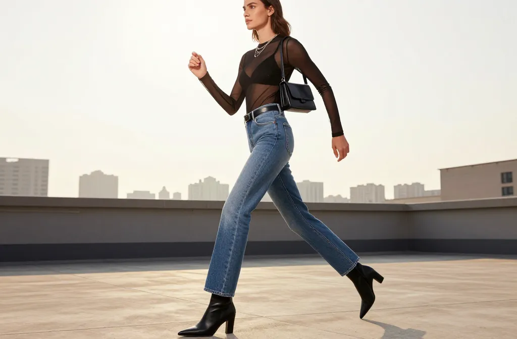 10 Mesh Top and Jeans Outfit to Turn Heads Fast