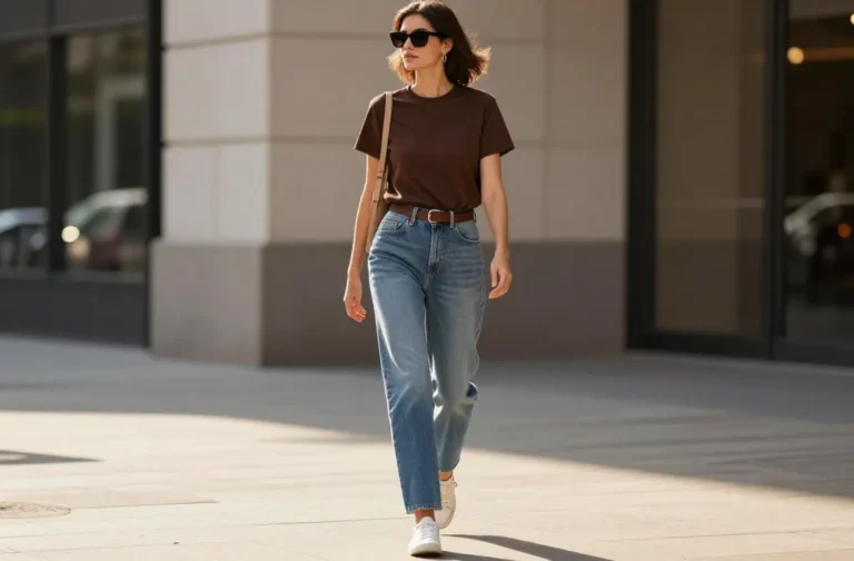 10 Blue Jeans and Brown Top Outfit Ideas That Wow