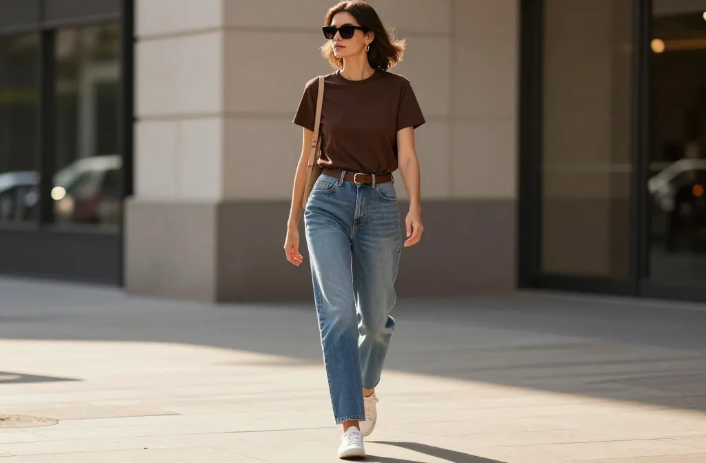 10 Blue Jeans and Brown Top Outfit Ideas That Wow