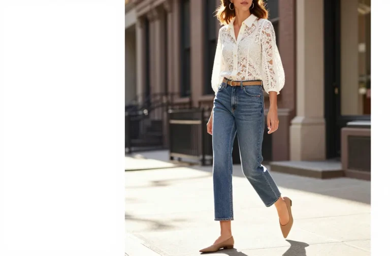 10 Lace Top and Jeans Outfit Ideas That Turn Heads