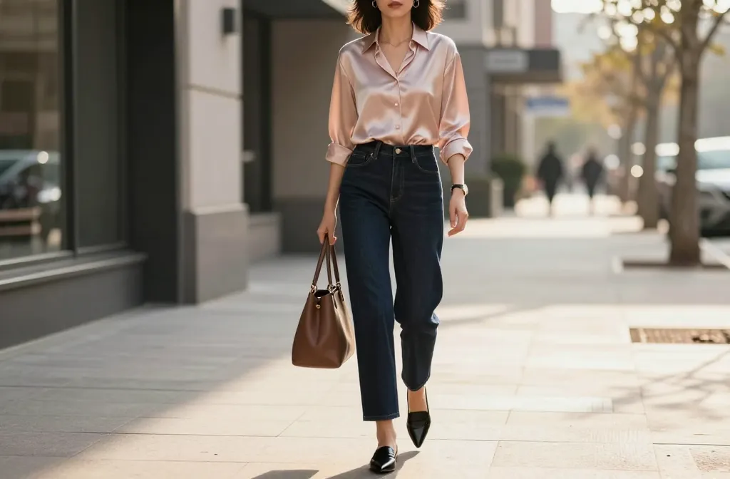 Viral 10 Classy Pink Top and Jeans Outfit Ideas You’Ll Love
