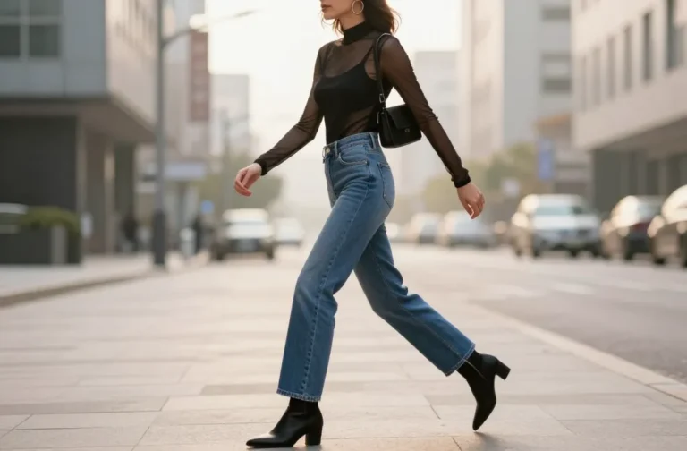 10 Sheer Top and Jeans Outfit Ideas That Turn Heads