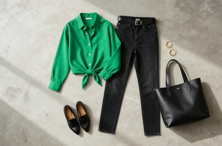 10 Black Jeans and Green Top Outfit Ideas That Pop