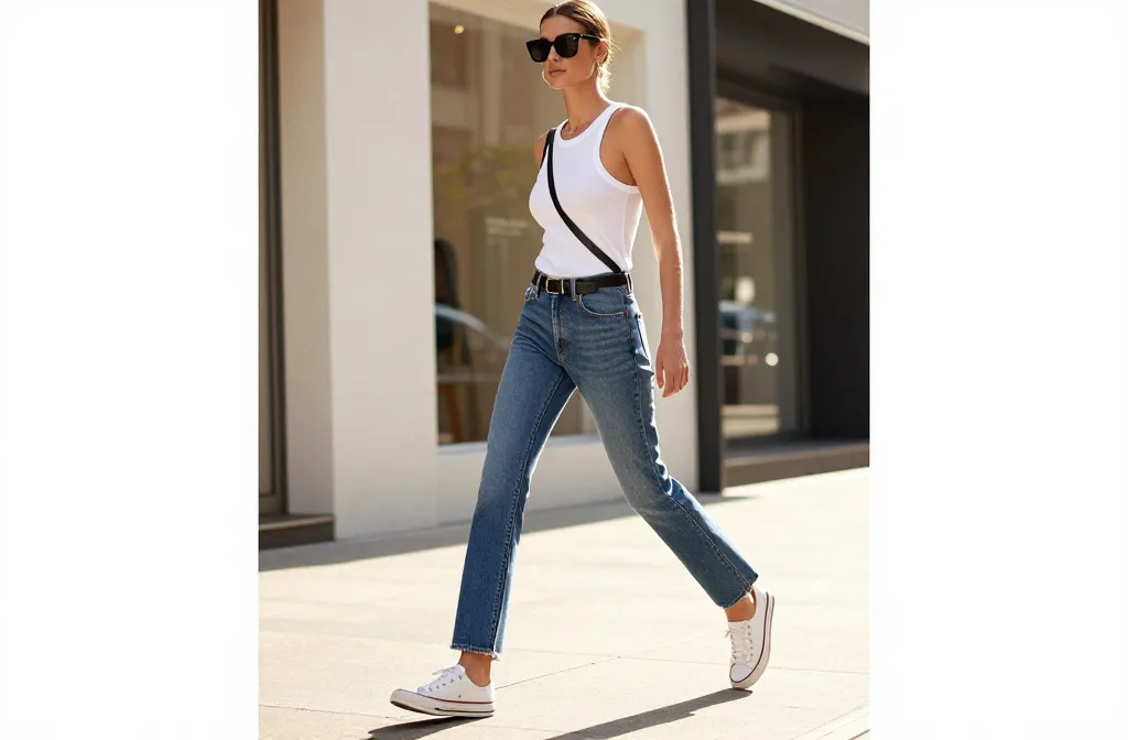 10 Bootcut Jeans and Tank Top Outfit Ideas That Pop