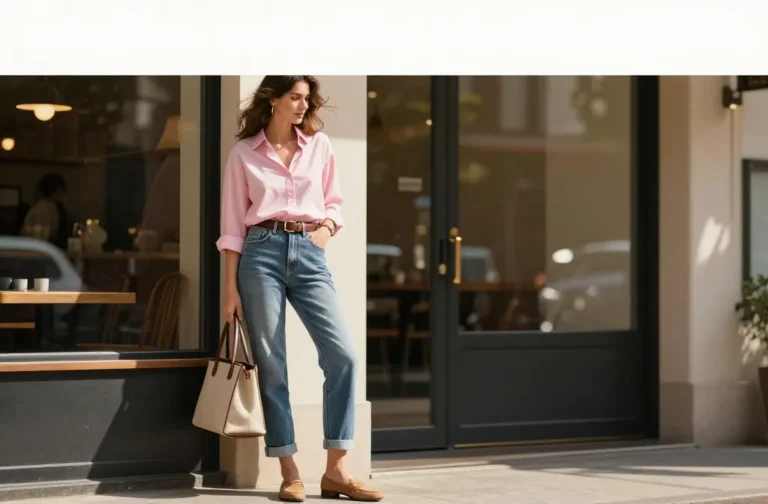 10 Light Pink Top and Jeans Outfit Ideas You’Ll Love