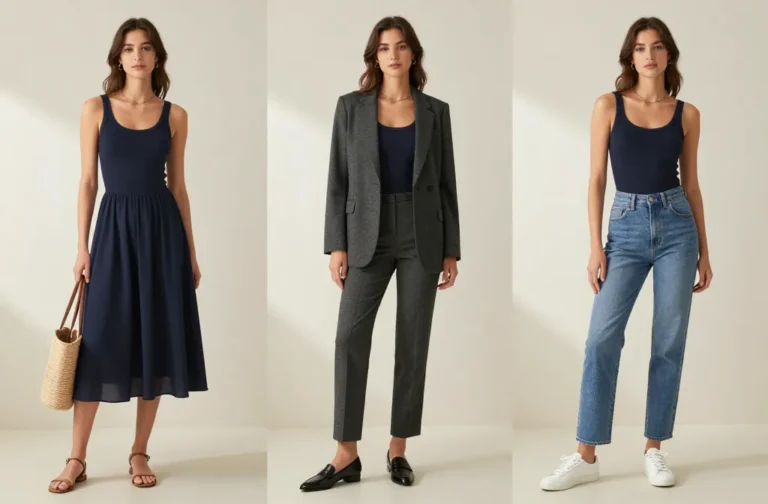 11 Navy Tank Top Outfit Ideas You’Ll Wear on Repeat