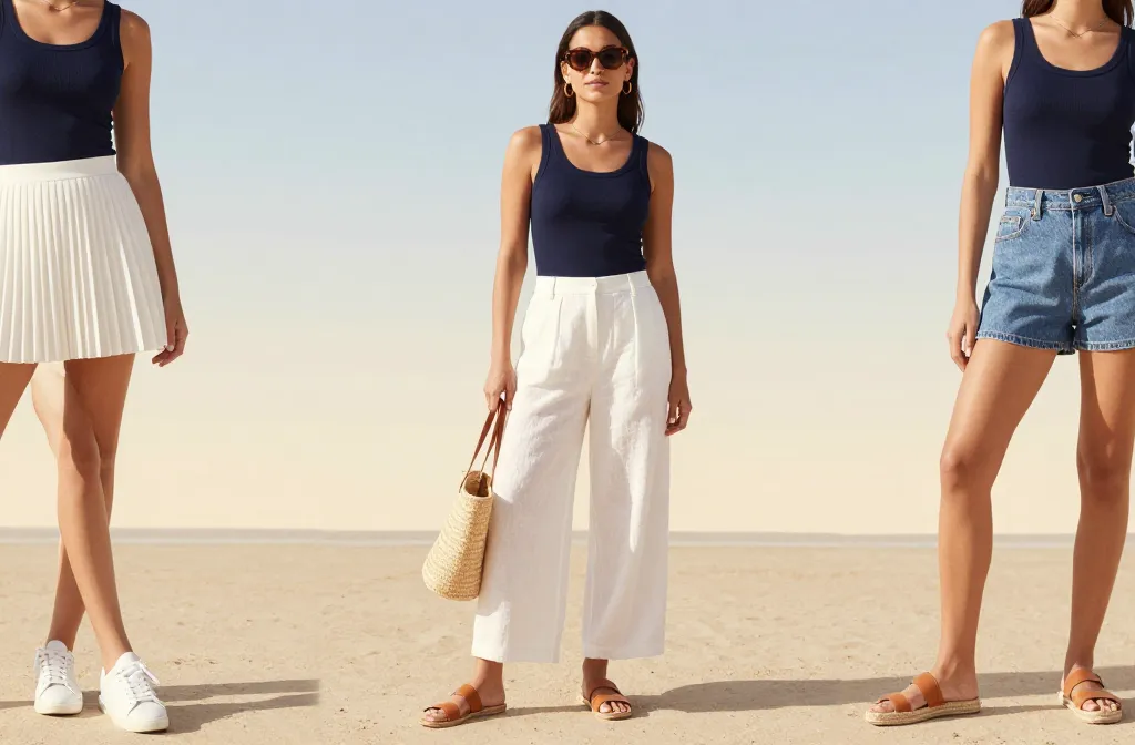 12 Navy Blue Tank Top Summer Outfit Ideas That Slay