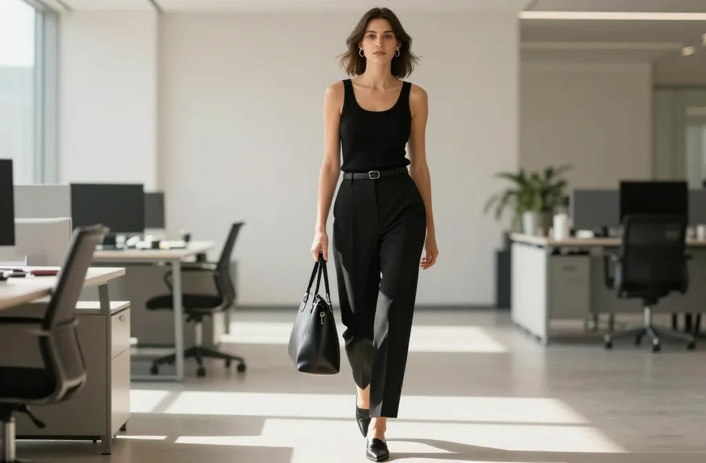 11 Tank Top Office Outfit Ideas That Look Ultra Polished