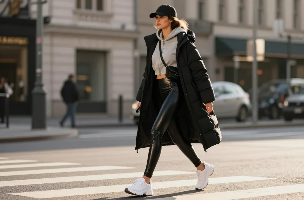 11 Shiny Leggings Outfit Ideas That Turn Heads