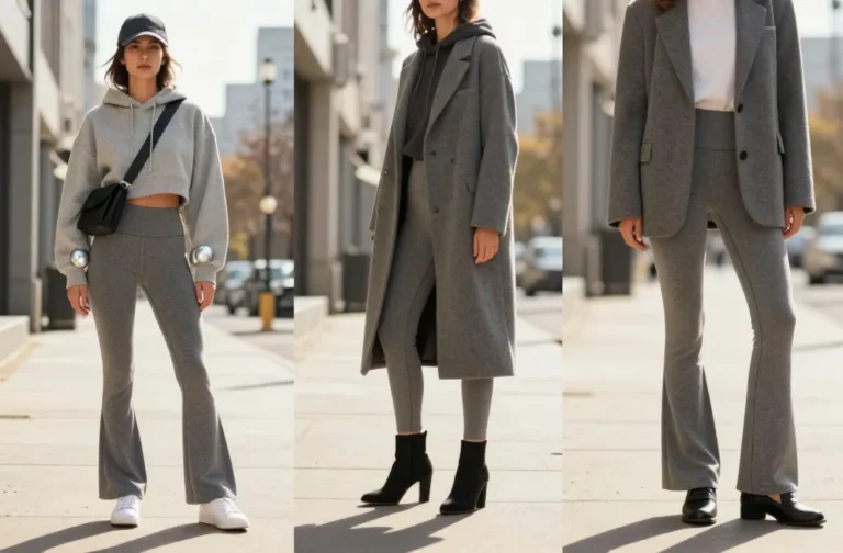 11 Grey Flare Leggings Outfit Ideas You’Ll Live in