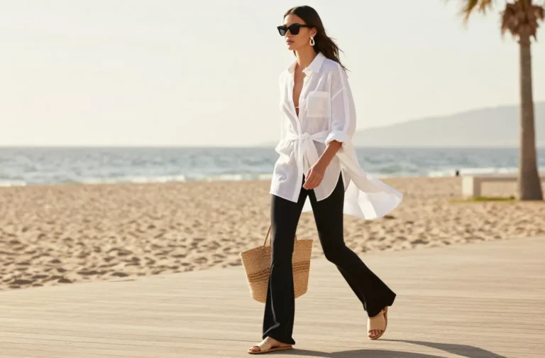 10 Flared Leggings Outfit Summer Ideas You’Ll Live in