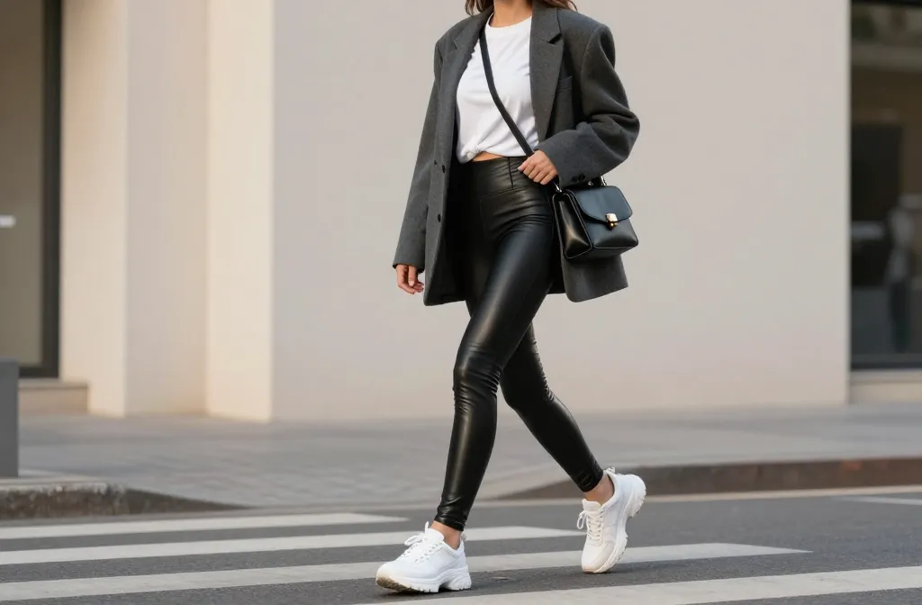 12 Faux Leather Leggings Outfits That Look Pricey