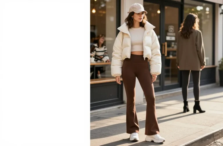 11 Brown Flared Leggings Outfit Ideas You’Ll Love