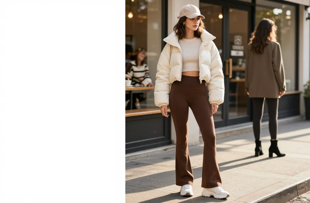 11 Brown Flared Leggings Outfit Ideas You’Ll Love