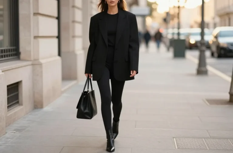 10 Leggings and Blazer Outfit Ideas That Look Expensive