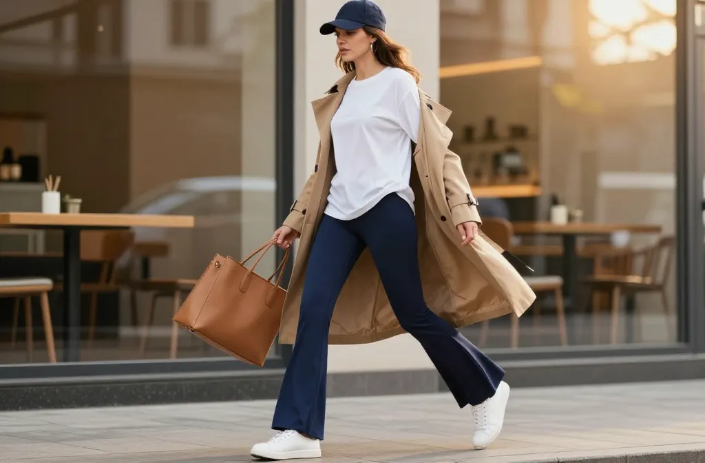 11 Navy Blue Flare Leggings Outfit Ideas You’Ll Love