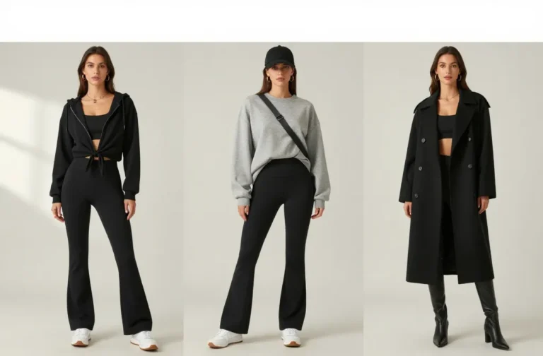 11 Outfits with Black Flare Leggings You’Ll Live in