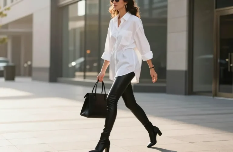 10 Leggings and Shirt Outfit Ideas That Look Insanely Chic