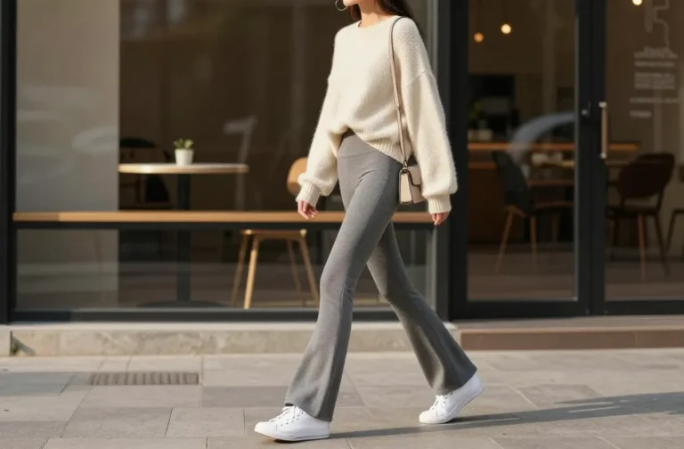 12 Grey Flared Leggings That Elevate Every Outfit