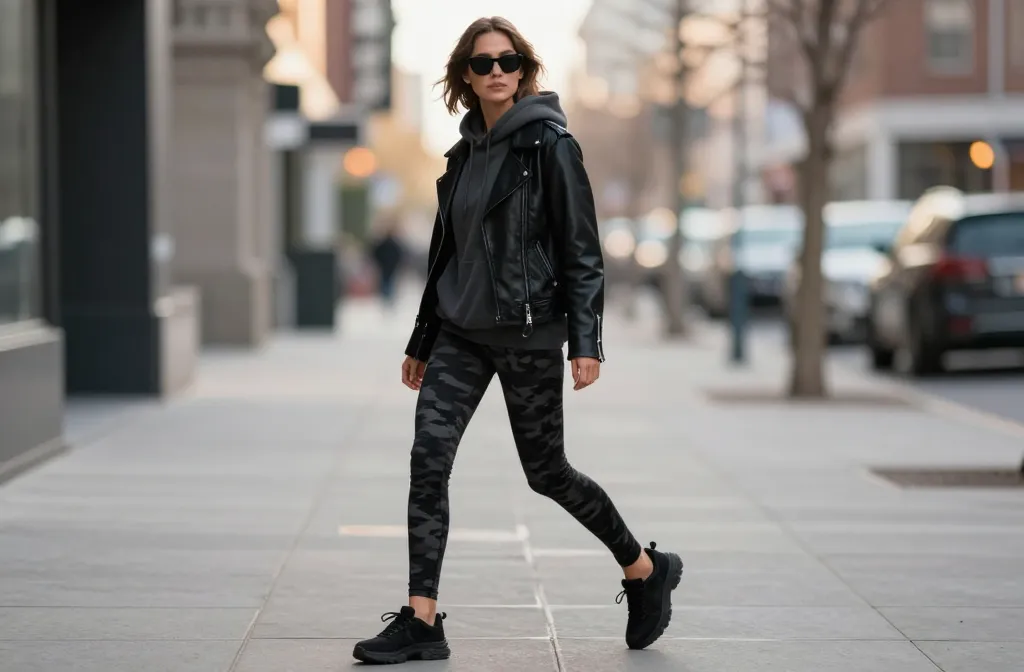 12 Black Camo Leggings Outfit Ideas That Turn Heads
