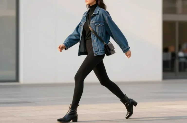 10 Leggings and Jean Jacket Outfit Ideas You’Ll Love