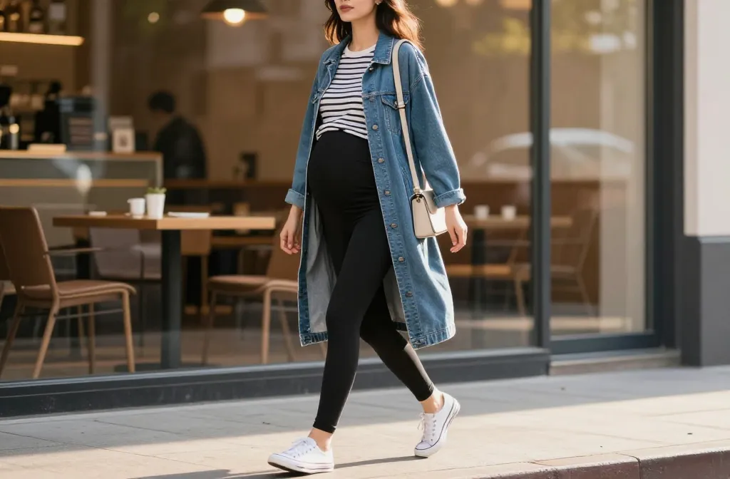 12 Pregnancy Leggings Outfit Ideas to Live in All Day