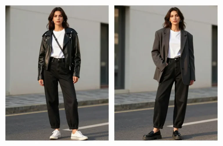 11 Black Baggy Jeans Outfits for Last-Minute Plans That Slap