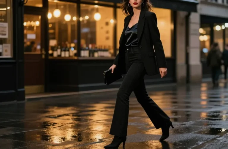 Steal the Spotlight: 11 Black Flare Jeans Outfits Perfect for Date Night