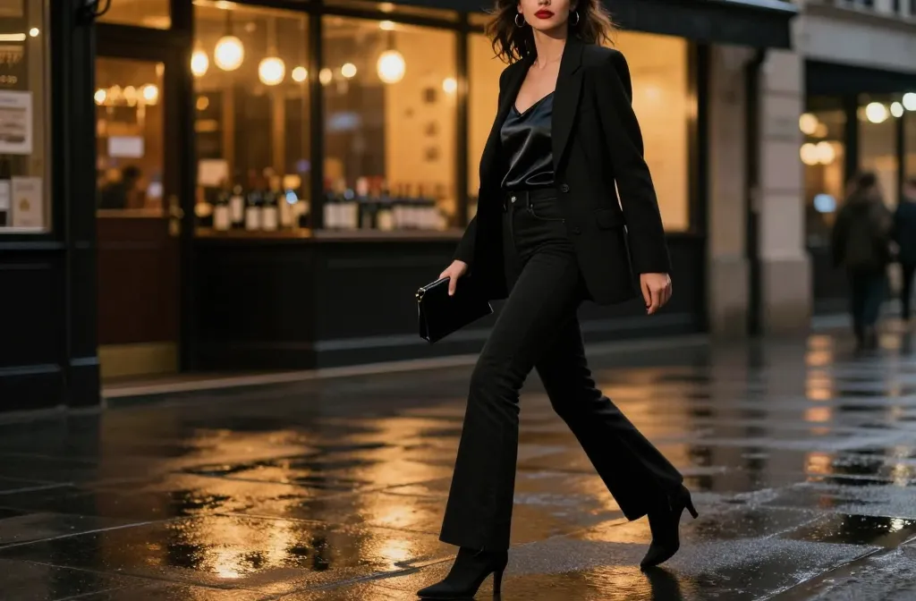 Steal the Spotlight: 11 Black Flare Jeans Outfits Perfect for Date Night