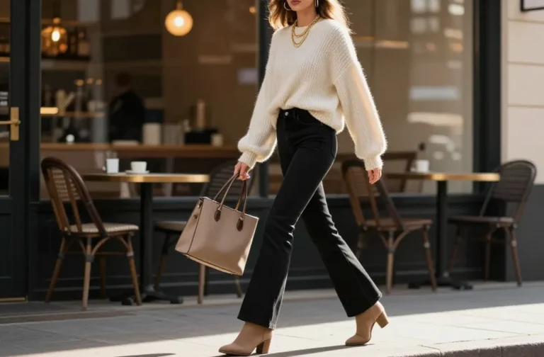 11 Black Flare Jeans Outfits Perfect for Coffee Runs to Date Nights Now