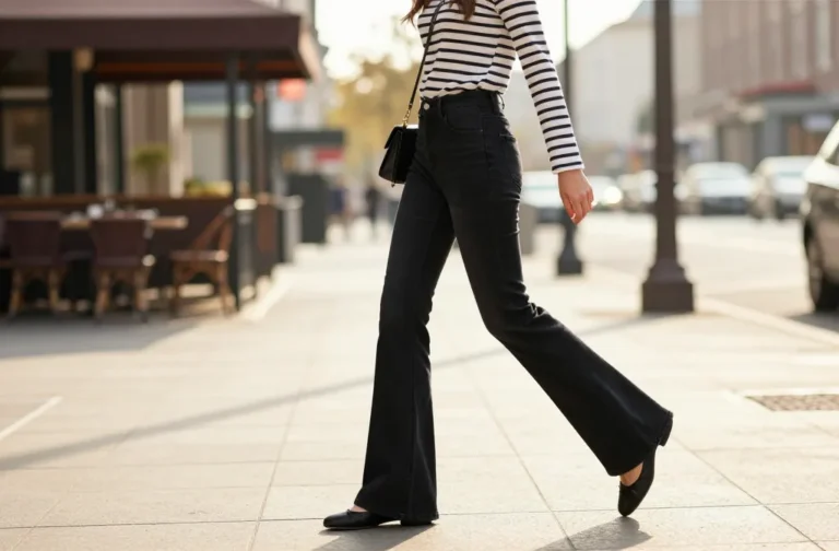 Style Up 12 Black Flare Jeans Combos That Work From Day to Night