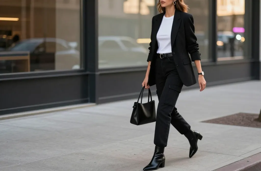 Steal These 10 Black Cargo Jeans Outfits That Work From Day to Night