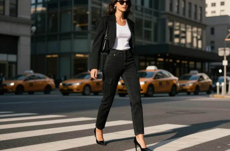13 Street Style Black Cargo Jeans Looks You’Ll Love Now