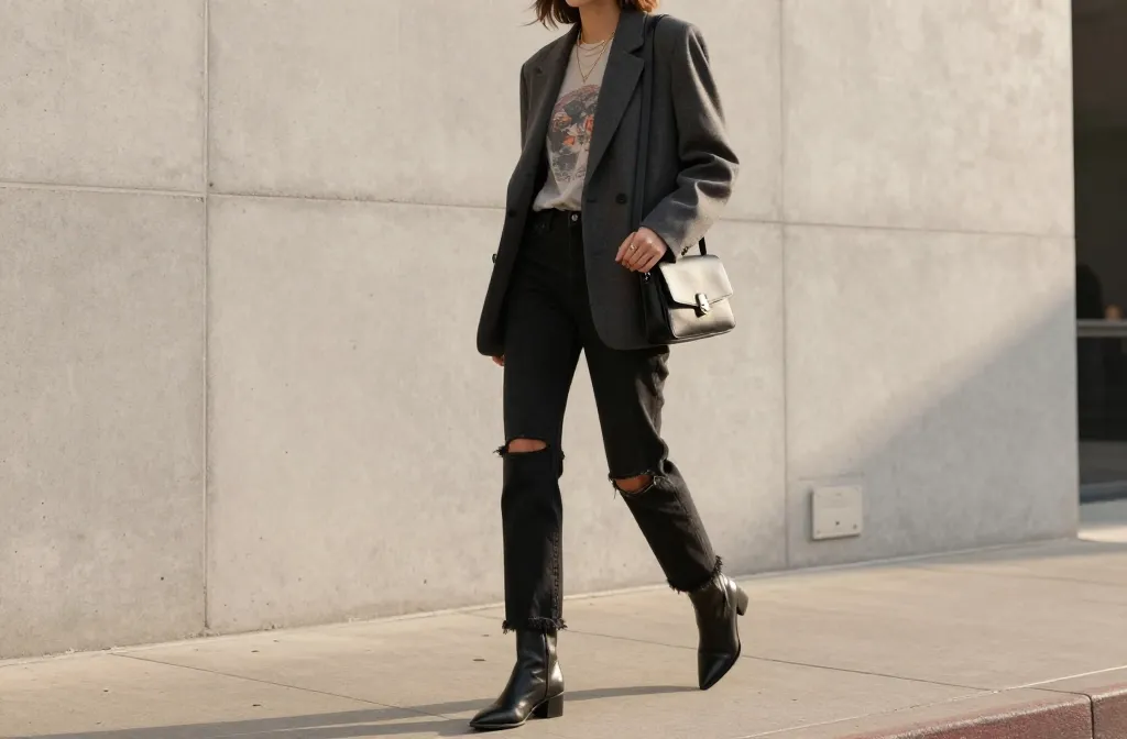 12 Black Ripped Jeans Outfits That Actually Look Chic Now