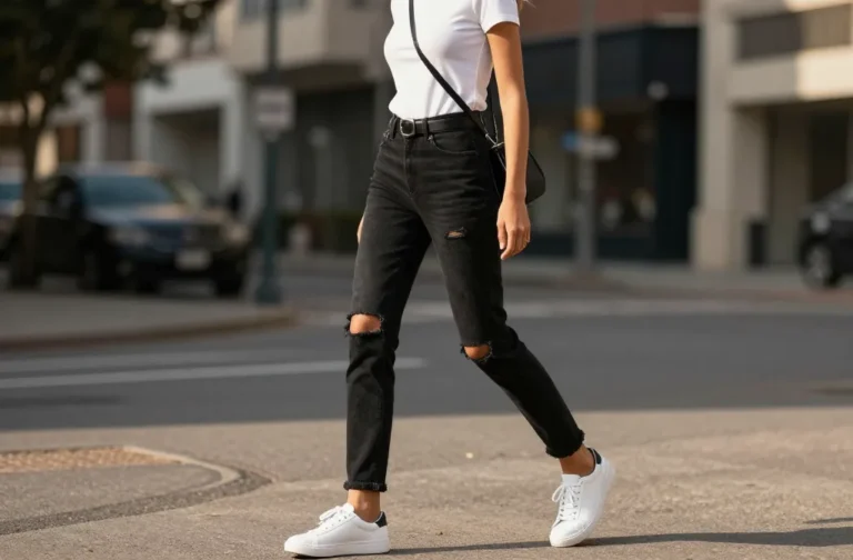 14 Black Ripped Jeans Outfits That Work with Any Top Today