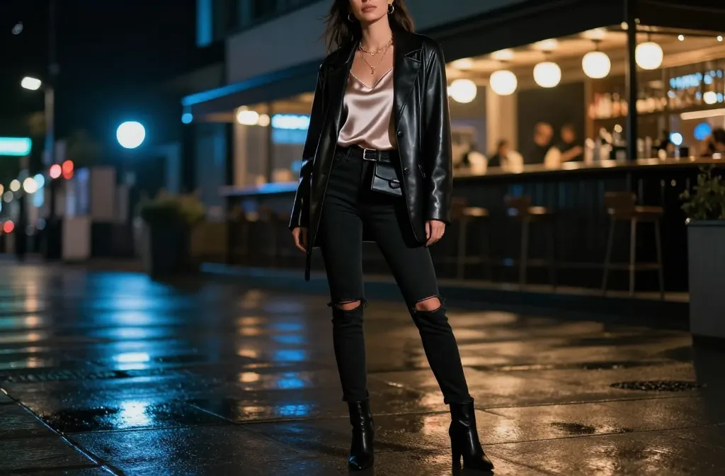 Viral Guide to 10 Stylish Black Ripped Jeans Outfits for a Night Out