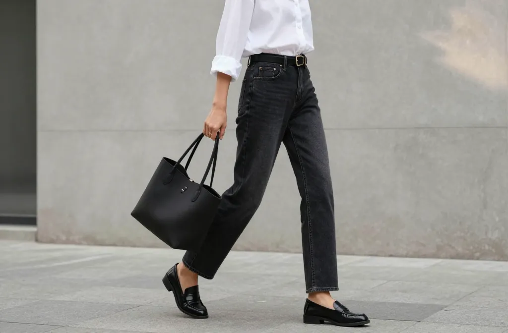 15 Faded Black Jeans Outfits That Are Simple but Look Styled Now