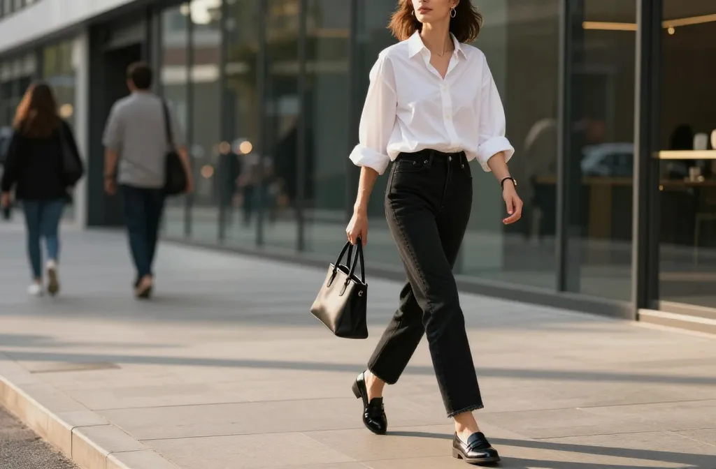 10 Black Jeans White Shirt Outfits That Fix Boring Wardrobes Now