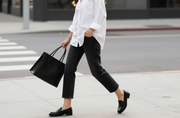 Steal These 14 Black Jeans White Shirt Outfit Ideas for Busy Mornings