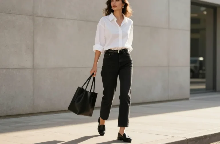 Effortless Chic 11 Black Jeans White Shirt Outfit Ideas That Never Go Out of Style