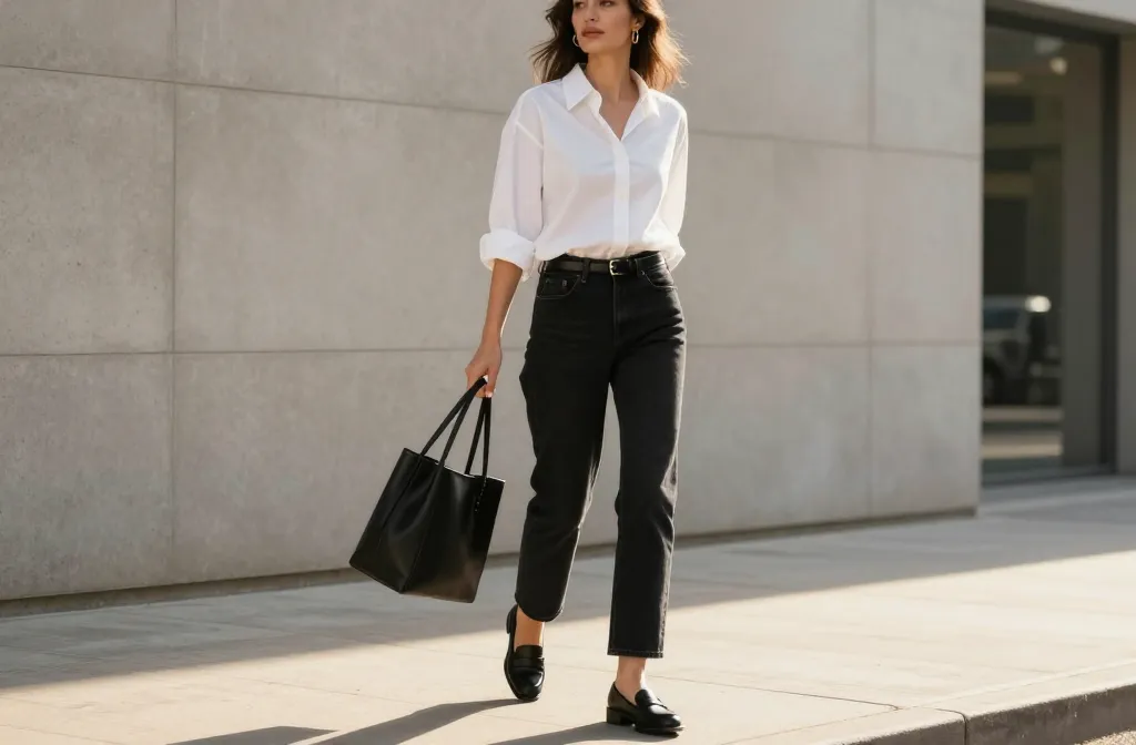 Effortless Chic 11 Black Jeans White Shirt Outfit Ideas That Never Go Out of Style