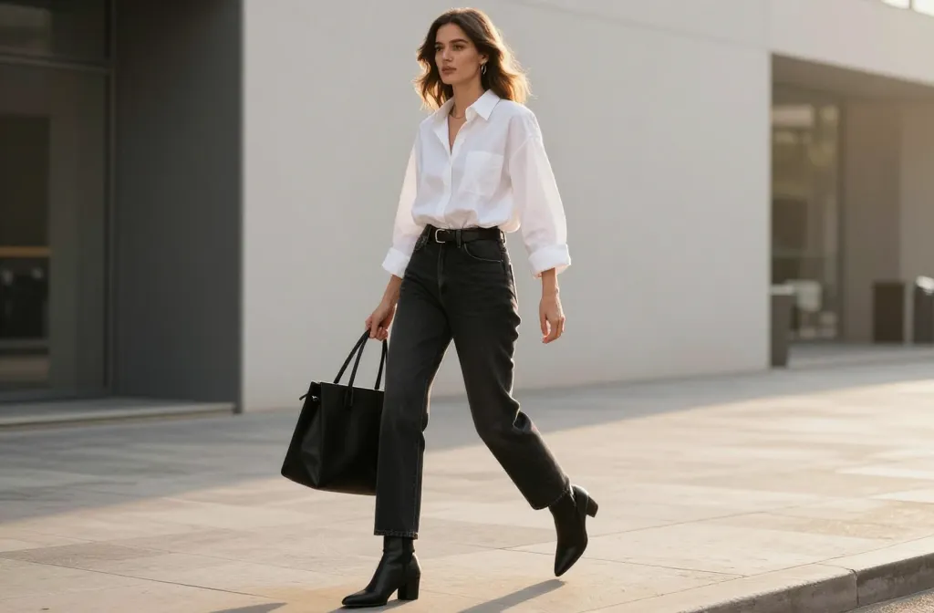 12 Black Jeans Looks That Solve Your “Too Casual or Too Dressy” Problem Now